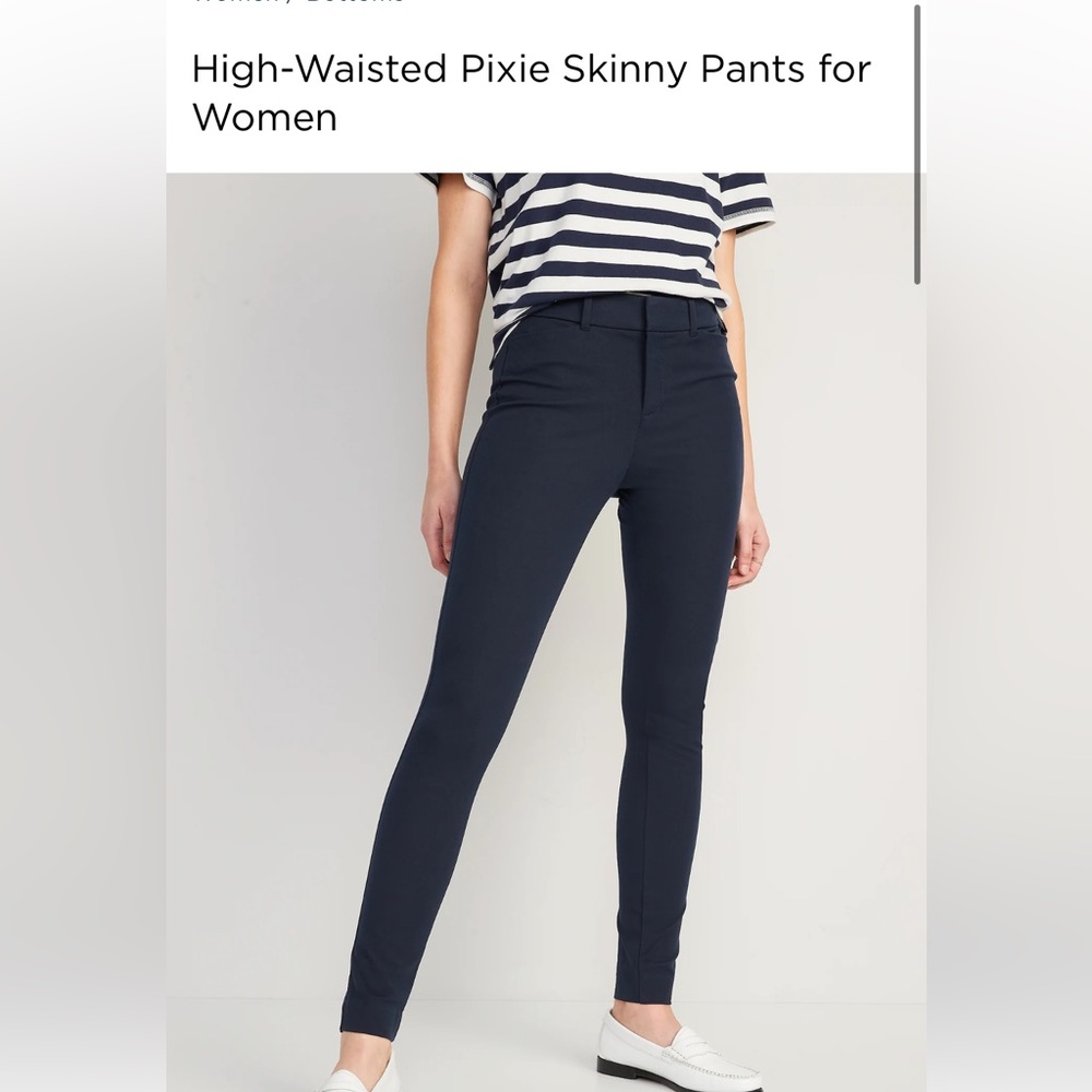 Old Navy High Rise Pixie Pant in Navy